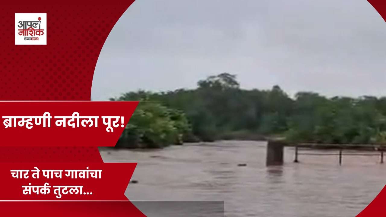 दुगावात ब्राम्हणी नदीला पूर; पाच गावांचा संपर्क तुटला