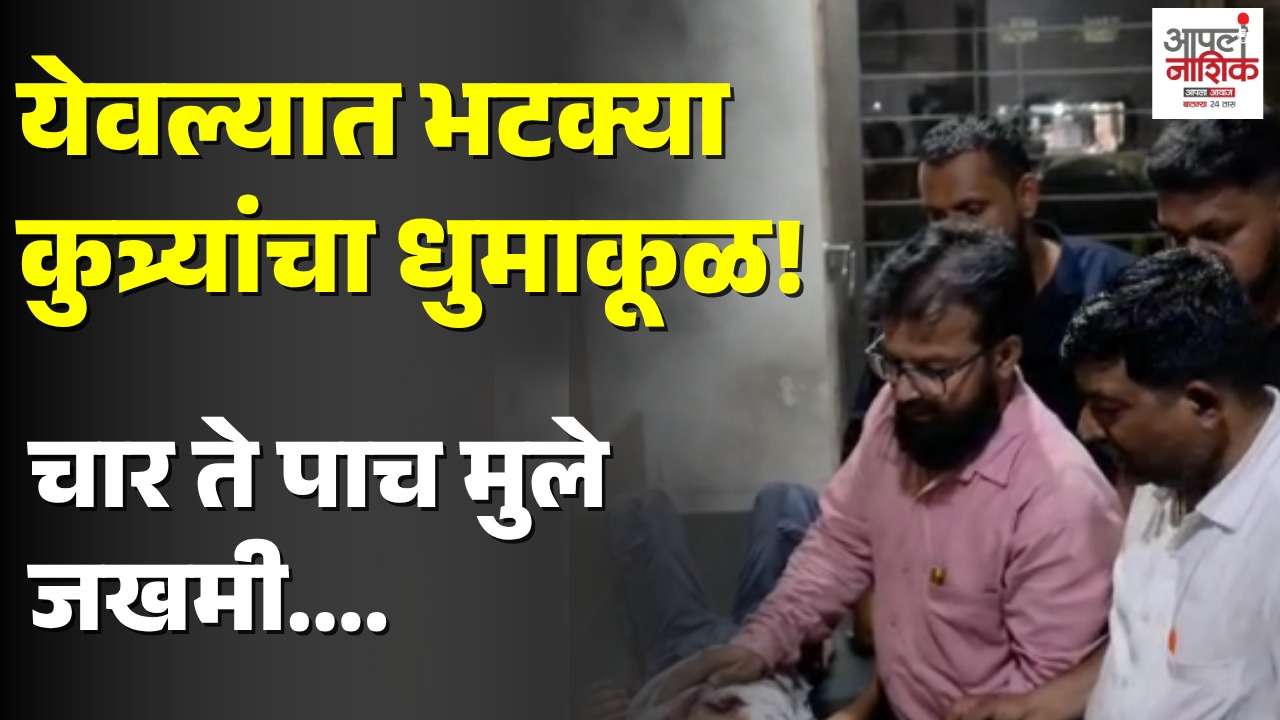 येवल्यात भटक्या कुत्र्यांचा कहर! अनेक मुलांवर हल्ल्यानंतर नागरिकांचा संताप अनावर