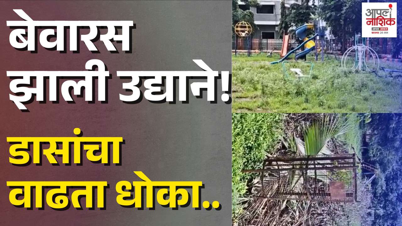 सिडको-इंदिरानगरची उद्याने दुर्लक्षित; गाजरगवत, चिखलाने नागरिक त्रस्त