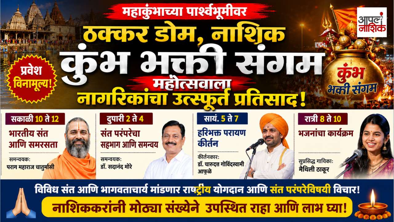 कुंभ भक्ती संगमाचा आज भक्तिमय जल्लोष! मैथिली ठाकूर ते आफळे महाराज; जाणून घ्या आजचा संपूर्ण कार्यक्रम