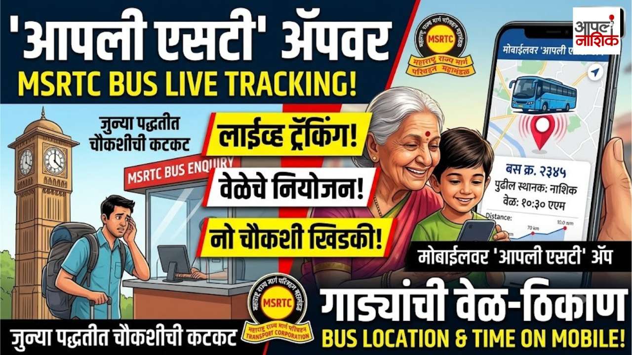 बस नेमकी कुठे आहे? आता मोबाईलवरच मिळणार माहिती! ‘आपली एसटी’ अॅपची खास माहिती | Apla Nashik