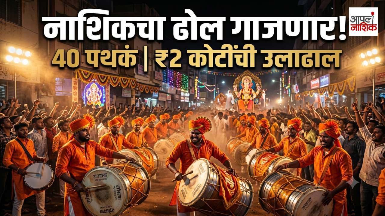 नाशिकमध्ये गणेशोत्सवासाठी 40 ढोल-ताशा पथकं सज्ज; 2 कोटींच्या उलाढालीची शक्यता