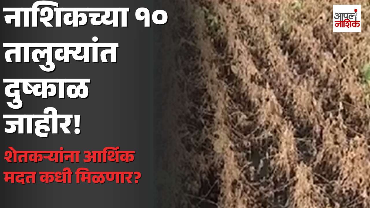 नाशिकच्या १० तालुक्यांत दुष्काळ जाहीर! शेतकऱ्यांना आर्थिक मदत कधी मिळणार?