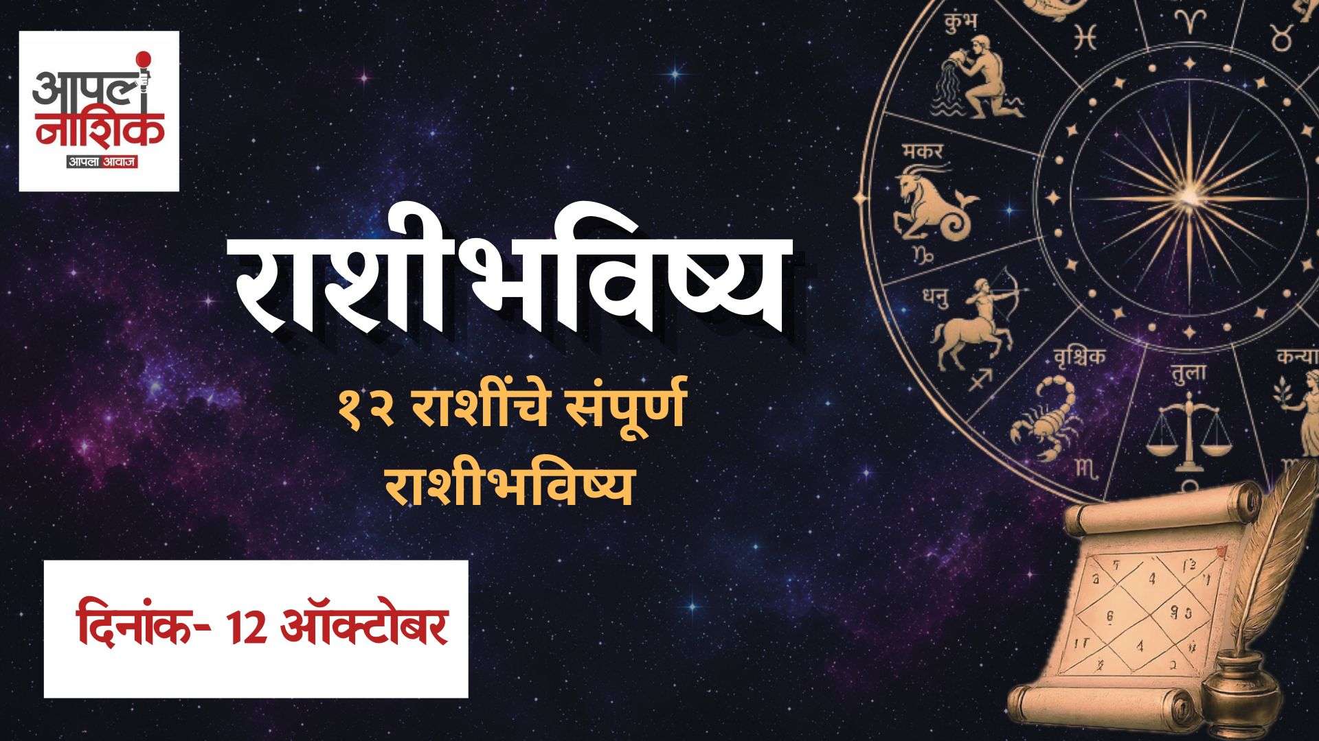 राशिभविष्य आजचे | आज कोणत्या राशीला लाभ? | मेष ते मीन 12 राशींचं आजचं भविष्य